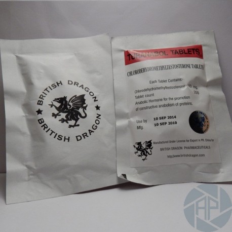 Turanabol 10mg x 200 tablets (British Dragon)